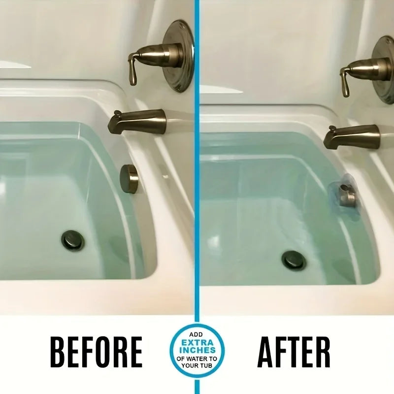 1PC-透明无底浴缸溢水排水盖浴缸止水塞淋浴产品水疗和淋浴配件