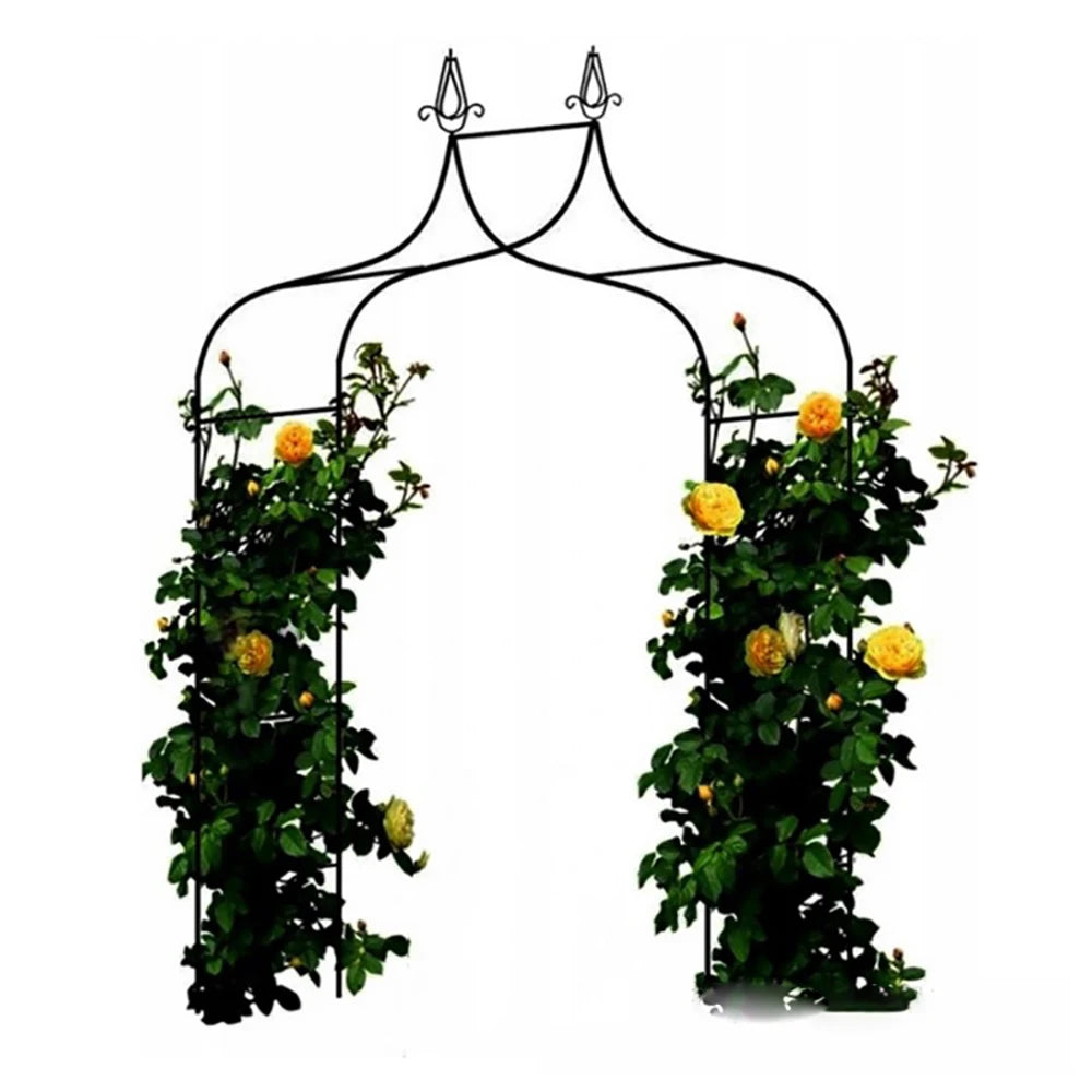 1 件金属花园拱门玫瑰乔木攀爬植物框架气球拱门婚礼生日派对拱门支架草坪庭院装饰
