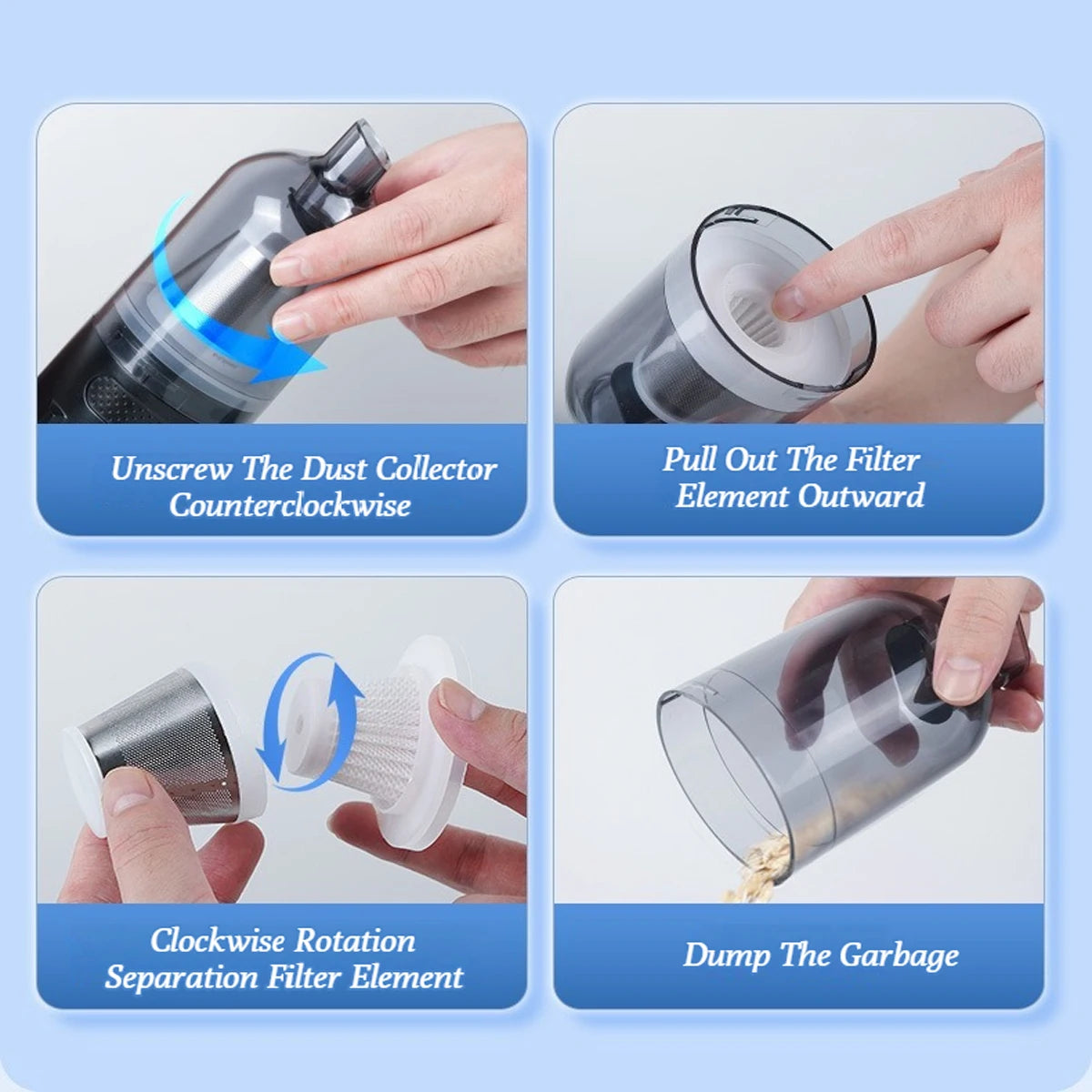 75000Pa 吸尘器无线宠物毛发清洁去除器美容工具适用于猫狗可充电家用车载吸尘器