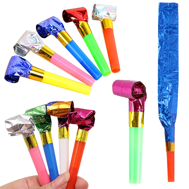 Multi-colored Blowing Dragon Whistles Set 5/10/15/20PCS Plastic Party Atmosphere Creation Noise Maker Souvenir Carnival Gift ZYF