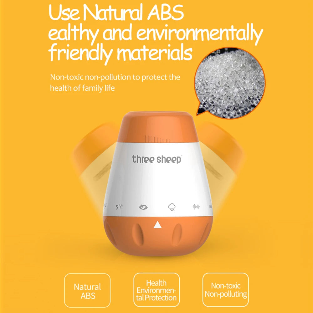 Máquina de ruido blanco para bebés, Sensor de voz y música inteligente, terapia de ayuda para dormir mal, generador de Monitor de sonido para bebés, juguete relajante