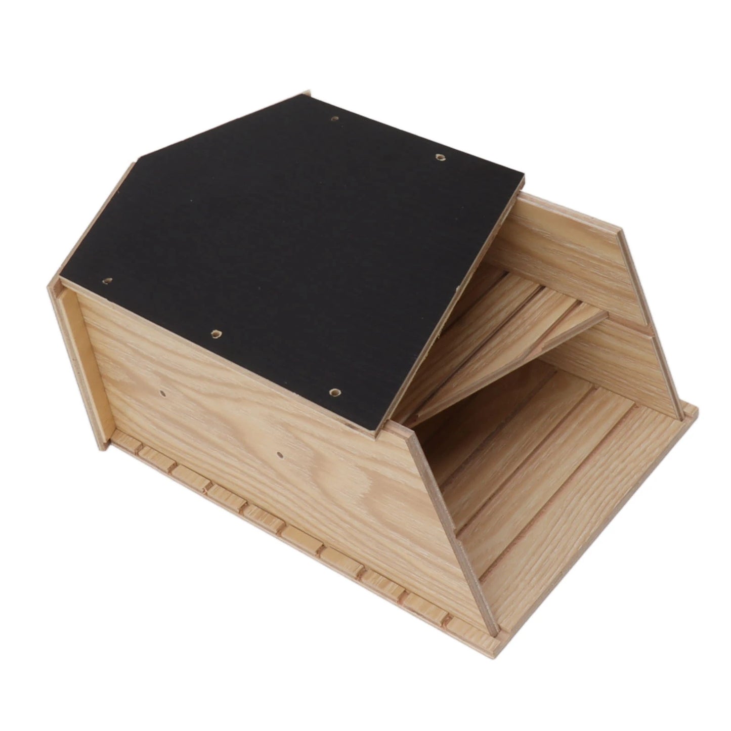 Bat House Kit Double Chamber Wooden Waterproof Windproof Bat Box Shelter for Outdoor Garden Patio Yard