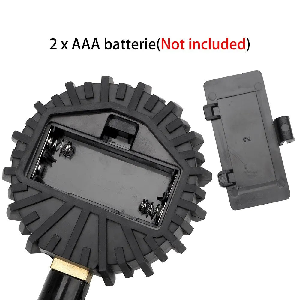 Pantalla LCD Digital para coche, bicicleta, Motor, retroiluminación LED, probador de vehículo, medidor de Inflador de presión de aire de neumáticos de coche de la UE