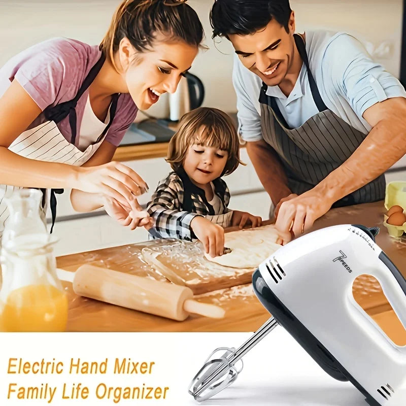 Electric Hand Mixer Kitchen Beater Spiral Whisk Stand Cake Baking Food Blender Egg Beater Cream Dough Hand Electric Mixer