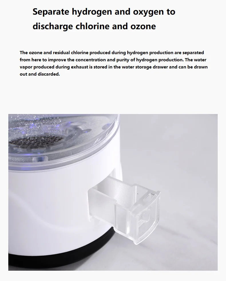 Mini taza generadora de hidrógeno recargable, filtro de agua portátil, botella de agua rica en hidrógeno, ionizador, hervidor puro H2