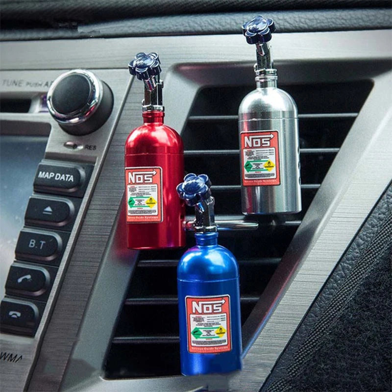 NOS Car Air Freshener Blue Billet Aluminium Scent Boxed Car Air Vent Perfume Refill Freshener!