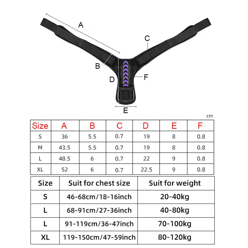 Corrector de postura unisex ajustable para soporte de clavícula que proporciona alivio del dolor cuello espalda hombro remodela tu cuerpo 1 pieza púrpura