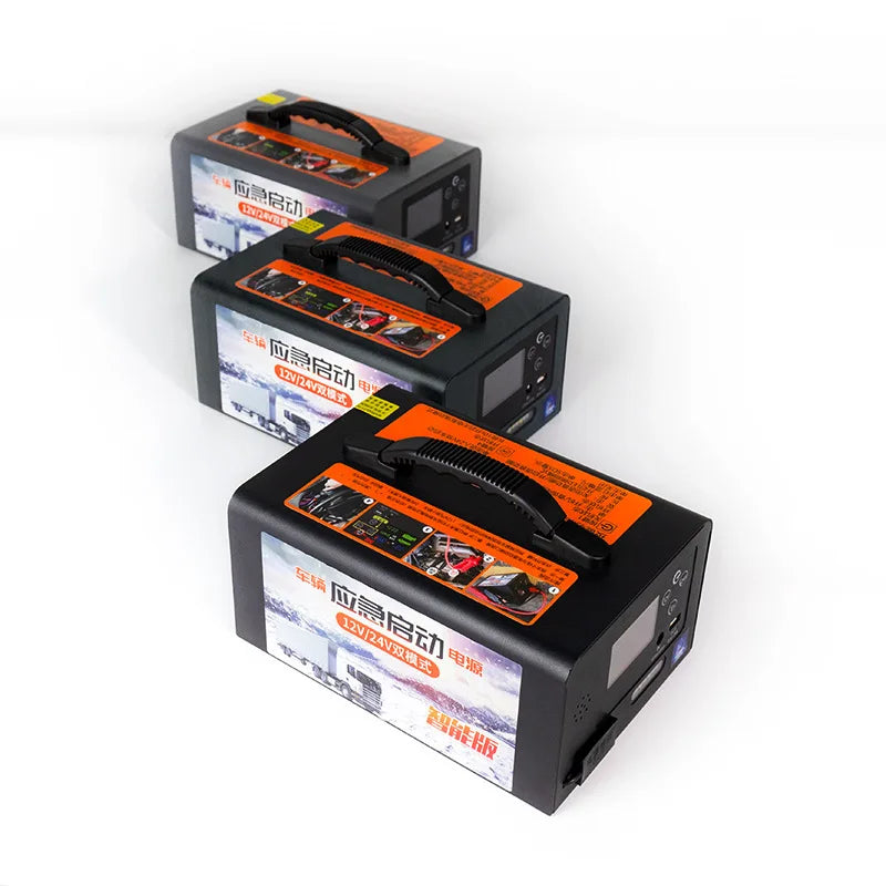 REVESI Car Jump Starter Device Automotive Motorcycle Portable Booster Start 12v Vehicle Battery Charger 24v Powerbank lighting