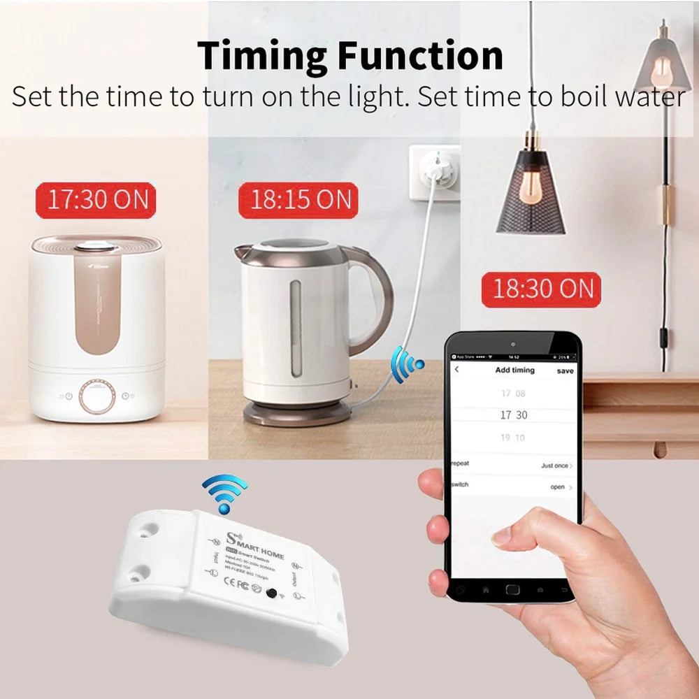 Smart Home House Wifi interruptor remoto inalámbrico domótico Módulo de Controlador de luz LED Alexa Google Home Smartlife Tuya APP