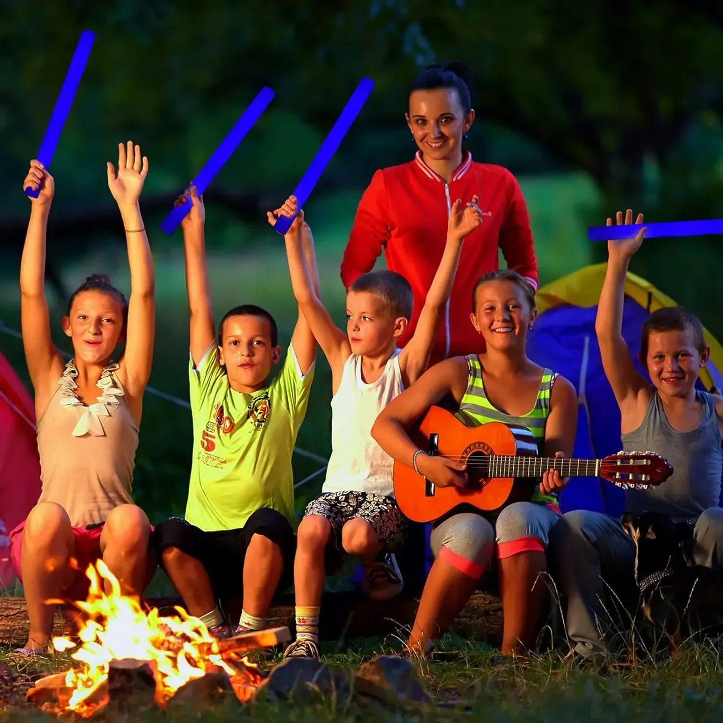 Multi Color Concert Favor Naked Rod Stick LED Light Up Foam Glow Sticks Party Supplies for Events Celebrations