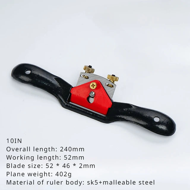 Manual Wood Planers Deburring Adjustable Plane Spokeshave Push Slotted Planer Trimming Hand Tools 9/10IN