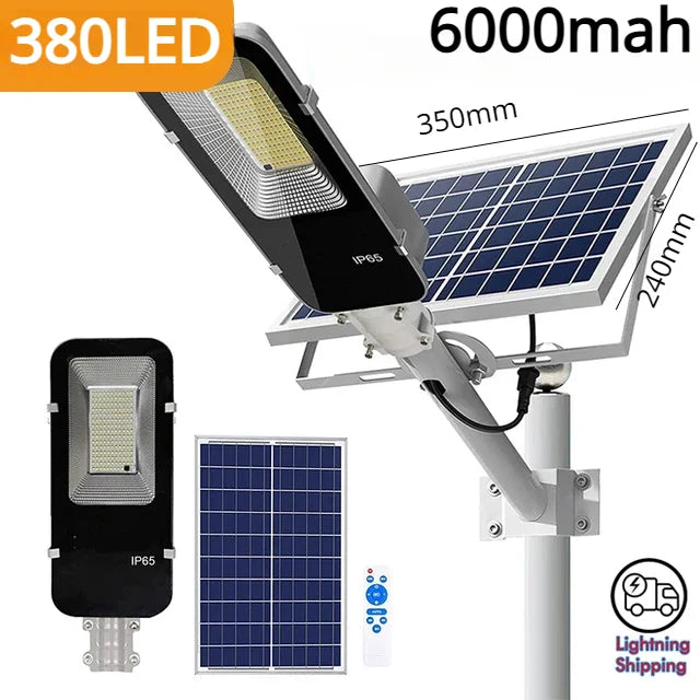 Powerful Solar Light Outdoor Solar Street Light 350/120LED 6500K IP65 Waterproof Street Light For Garage Garden Terrace