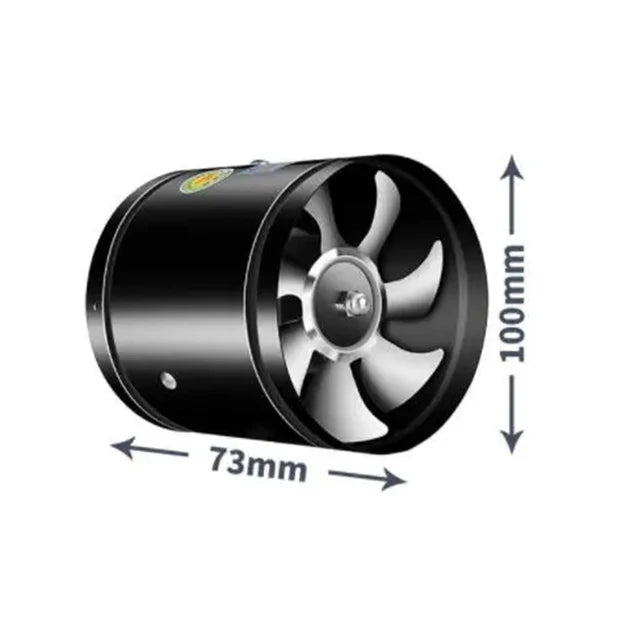 Extractor de tubo de 4, 6 y 8 pulgadas, ventilador de aire, tubo de Metal, ventilador de escape, Mini Extractor, ventilador de pared para baño, ventilador de conducto