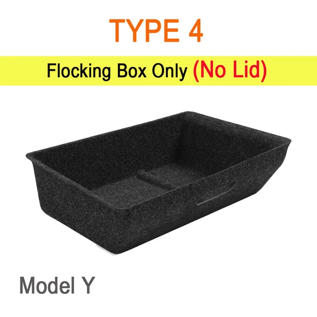 Under Seat Storage Box for Tesla Model Y Centrol Console Organizer Accessories Underseat Hidden Store Space Bins Chair Tray 1pcs