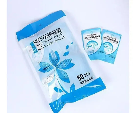 30 Uds funda desechable para asiento de inodoro estera portátil 100% impermeable protector del asiento del inodoro para viajes/Camping accesorios de baño
