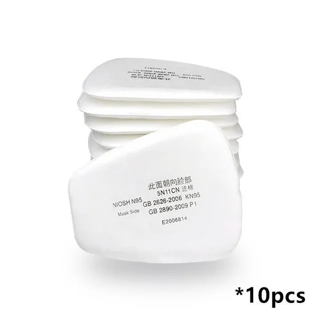 Máscara de Gas 6200, protección contra el polvo de media cara, filtros de partículas 5N11, máscara respiradora de seguridad, pintura en aerosol para trabajo Industrial