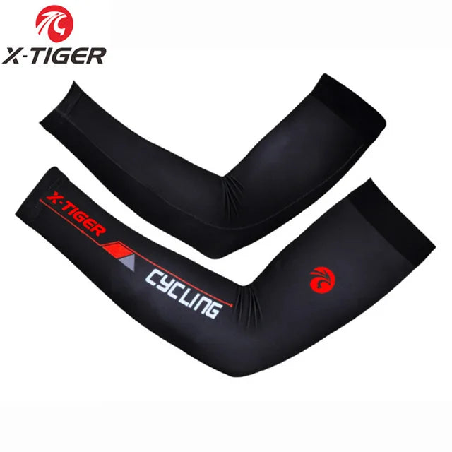 X-TIGER Cycling Sleeve Outdoor Sports Arm Sleeve Sun Protection UV Arm Sleeves Ice Fabric Breathable Running Cycling Arm Warmers