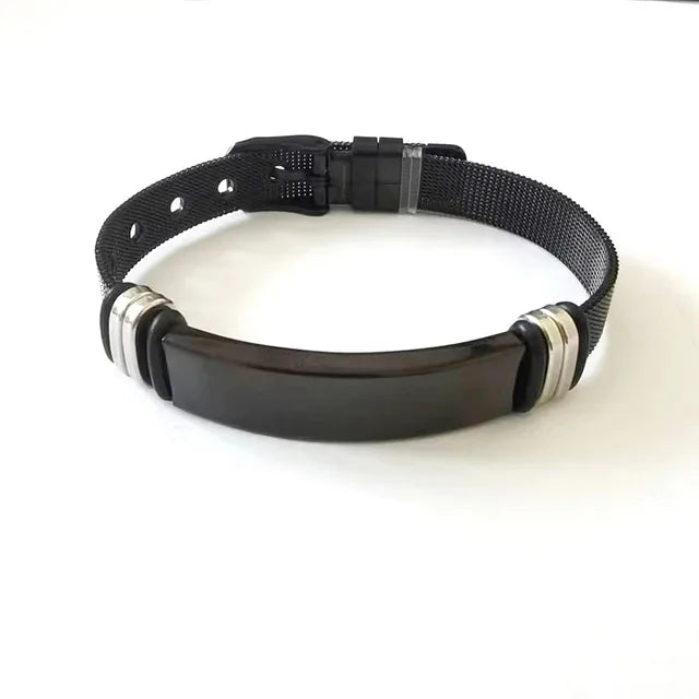 Punk Custom Name Engrave Logo Id Bracelets For Women Trendy Stainless Steal Bracelet Men Friendship Bracelets Jewelry