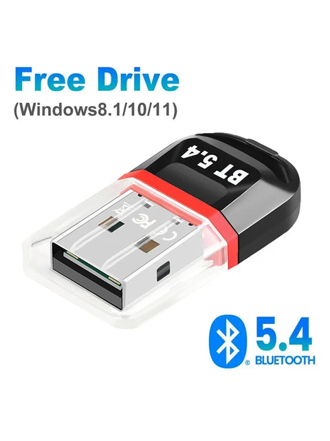 USB Bluetooth 5.4 5.3 5.1Dongle Adapter for PC Speaker Wireless Mouse Music Audio Receiver Transmitter