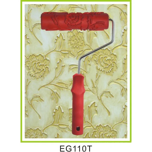 Rodillo de pintura decorativo con textura en relieve, herramientas de pintura para pared, máquina de pintura sin aire de goma, cepillo doméstico EG321T