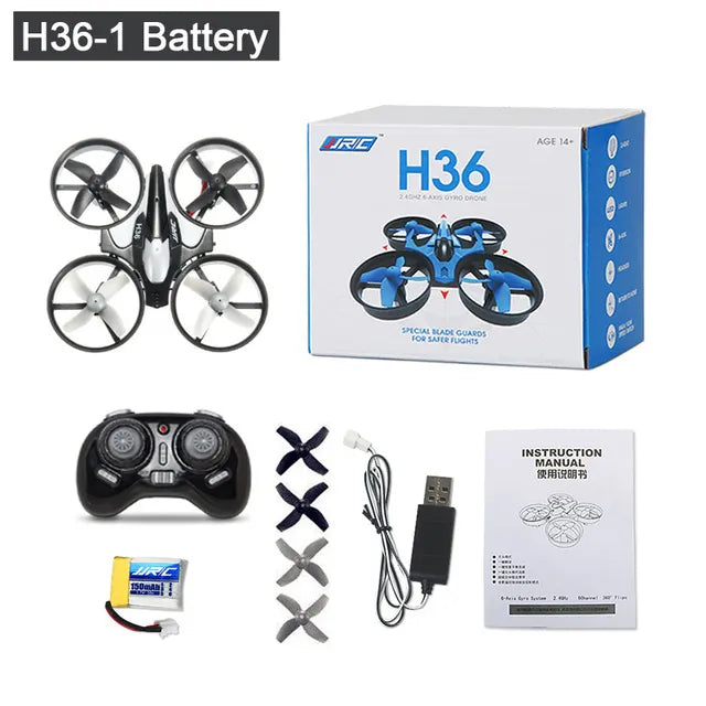 Jjrc H36 Mini Rc Drone 4 canales 6 ejes modo sin cabeza helicóptero 360 grados Flip Control remoto Quadcopter juguetes Mini Drone para niños