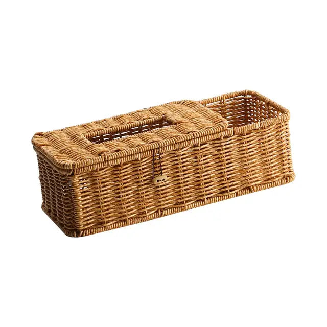 Paper Holder Toilet Paper Rack Napkin Dispenser Tissue Box Cover for Bedroom Livingroom Hotel Restroom Desktop Organizer