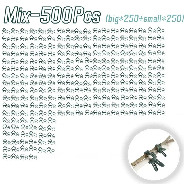 植物固定夹可重复使用花园温室支架用于固定植物藤蔓花卉幼苗西红柿支撑园艺用品