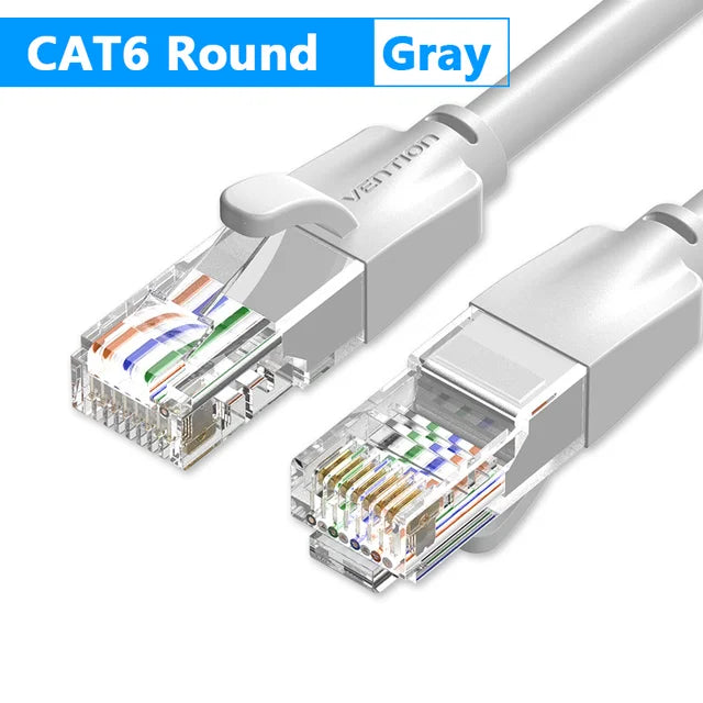 Vention 以太网电缆 Cat6 Lan 电缆 UTP RJ45 网络跳线 10m 50m 适用于 PS PC 互联网调制解调器路由器 Cat 6 电缆以太网