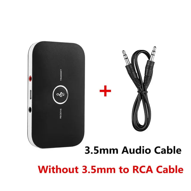 B6 Bluetooth 5.0 Audio Transmitter Receiver Wireless Adapter USB Dongle 3.5mm AUX RCA for TV PC Headphones Home Stereo Car Audio