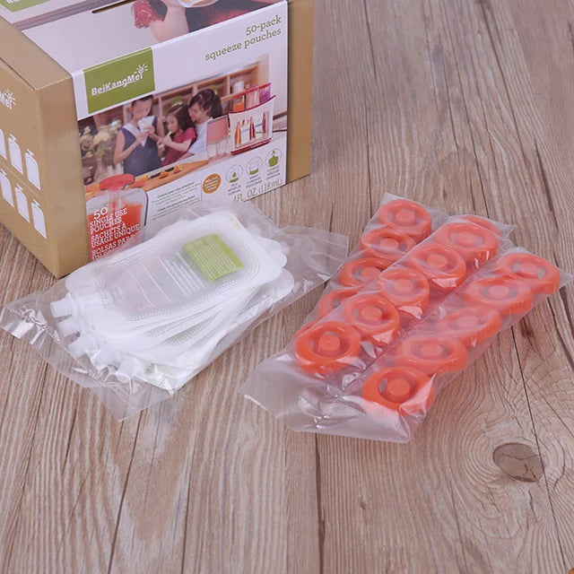 Fabricante de alimentos para bebés, estación de comida para exprimir, fabricante de alimentación de bebé, alimentos orgánicos para recién nacidos, almacenamiento de contenedores de fruta fresca