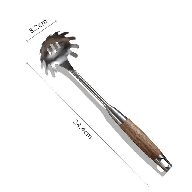 Kitchen Cooking Utensils, Turner/ Soup Ladle/ Slotted Turner/ Slotted Spoon/ Pasta Server, 304 Staniless Steel