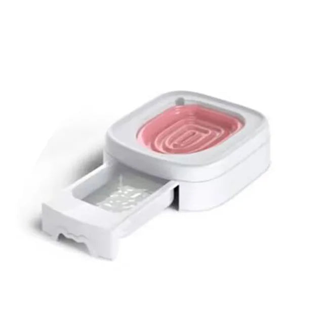 Self-service Training Cat Toilet,Pet Litter Box Dog Toilet Cat Litter Potty Waterproof Foldable Cat Litter Cleaning Supplies