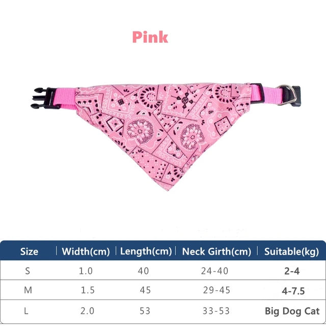 猫项圈可爱可调节 S/M/L 码狗猫领带宠物三角形口水带围巾狗头巾项圈带 PU 皮革