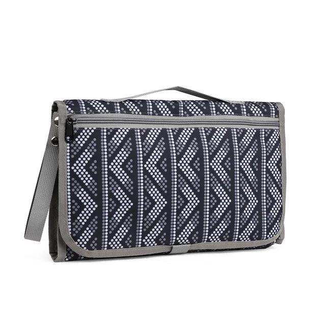 Cambiador de bebé portátil, alfombrilla para pañales para cochecito para recién nacido, bolsa de pañales, cambiador de pañales de una mano, accesorios para bebés