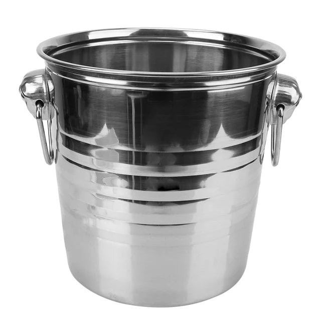 Wine Beer Cooler Bucket 5L Stainless Steel Ice Cube Maker For KTV Bar Kitchen Party Barware Champagne Wine Beer Bucket
