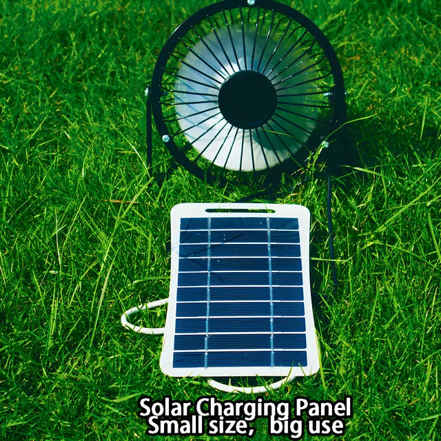 Solar Panel Fan 5V Solar Ventilation Fan Kit Chargeable Mobile Phone Home Pet Air Conditioner Security Monitor Street Lighting