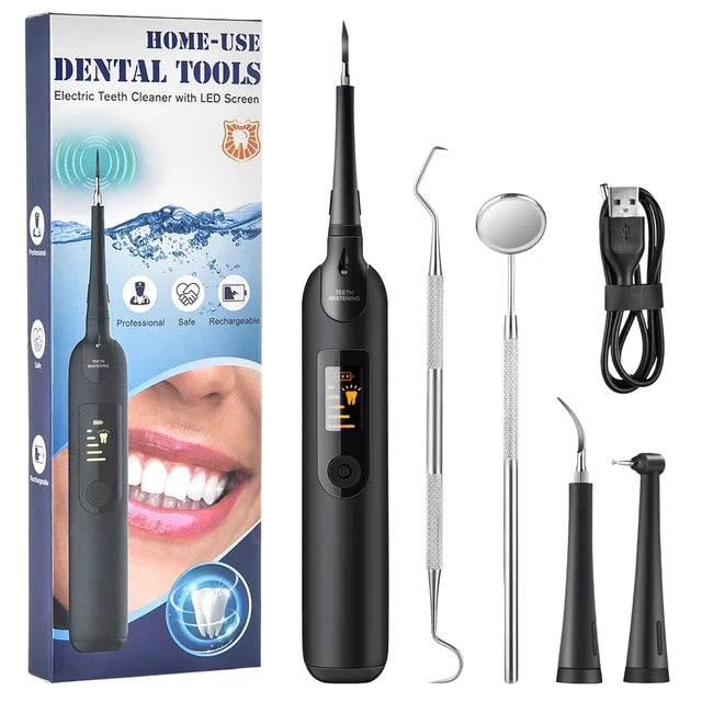 Limpiador Dental ultrasónico eléctrico, placa dental, cálculo, manchas de tabaco, eliminador de sarro, Kit de limpieza para blanqueamiento Dental, cuidado bucal