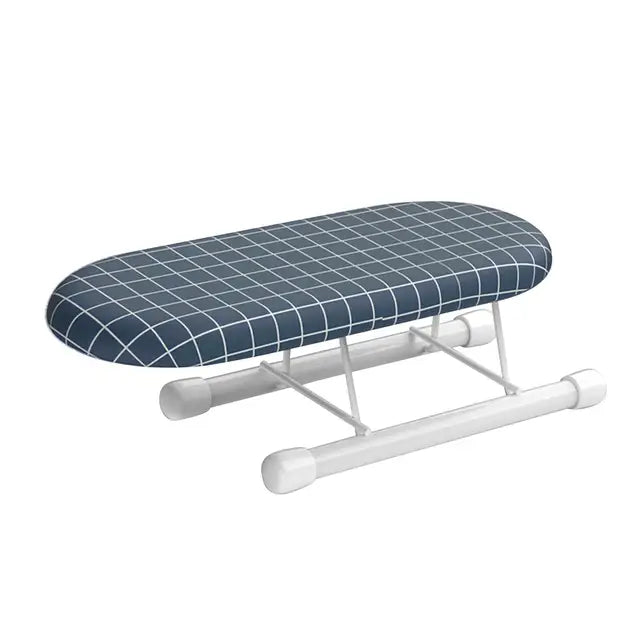 Tabla de planchar plegable portátil de metal, operación duradera y fácil para espacios pequeños, hombros plegables tipo 1