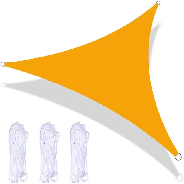 5x5x5/2x2x2M refugio solar impermeable protección parasol triangular toldo para exteriores jardín Patio piscina toldo de vela de sombra tela de sombra