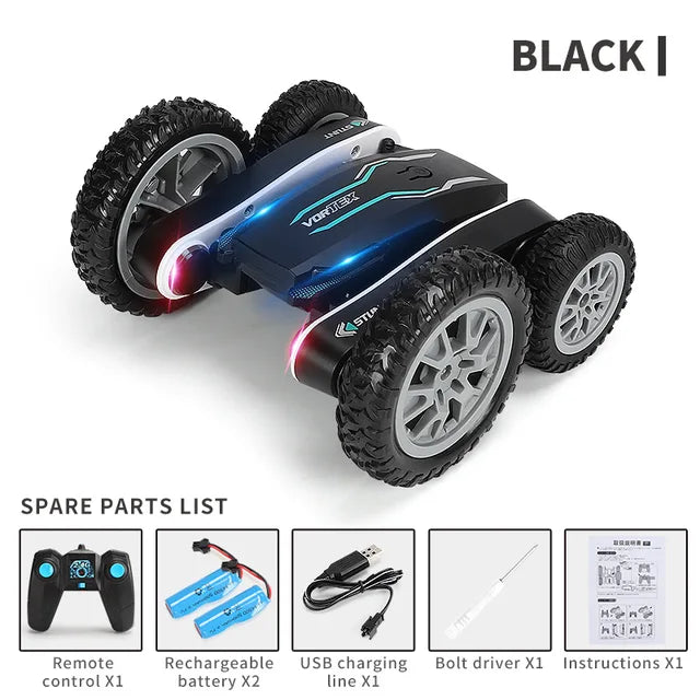 RC Car Stunt Drift Racing Buggy Remot Car 2.4G 4CH Rock Crawler Roll Car 360 Rotating Flip Kids Robot RC Cars Toys for Boys Gift