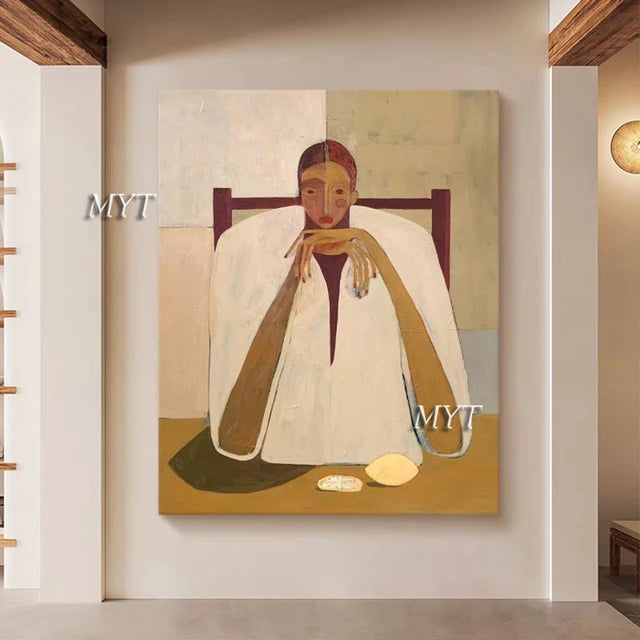 2023 Custom Person Face Knife Pictures Wall Painting Hand-painted Oil Painting Unframed Canvas Wall Decor Art Free Shipping