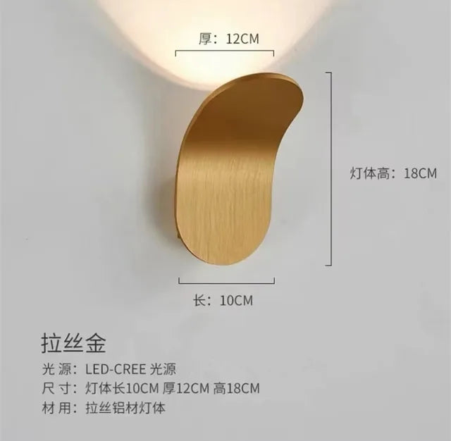 Modern luxury Indoor Hotel Room bedroom bathroom mounted Wall Lamp Adjustable bedside reading COB Led Wall Light Hotel Corridor