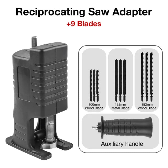 Reciprocating Saw Adapter Band Saw Blade Household Electric Drill Modified Electric Saw Portable Power Tool Wood Cutting Machine
