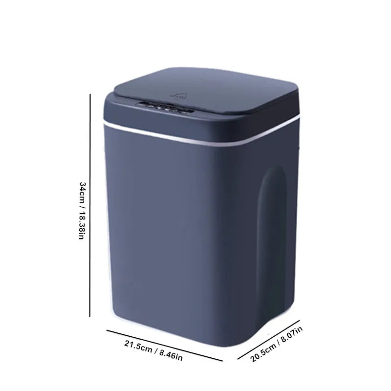 Cubo de basura con Sensor automático de 16L, cubo de basura eléctrico sin contacto, cubo de basura impermeable para cocina y baño con tapa, cesto de basura para el hogar 