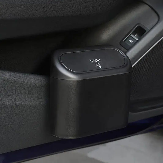 1L 汽车内饰储物箱垃圾桶推拉式垃圾桶迷你托盘垃圾桶垃圾盒门座夹支架汽车配件