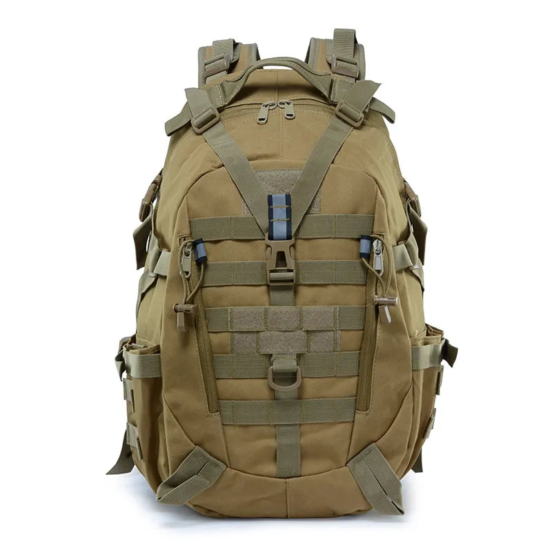 Mochila de Camping de 40L, bolso militar para hombre, bolsas de viaje, mochila táctica Molle para escalada, senderismo, bolso de hombro reflectante para exteriores