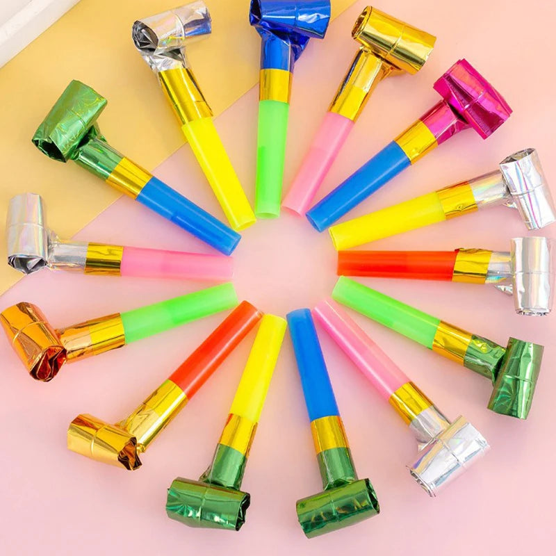Multi-colored Blowing Dragon Whistles Set 5/10/15/20PCS Plastic Party Atmosphere Creation Noise Maker Souvenir Carnival Gift ZYF
