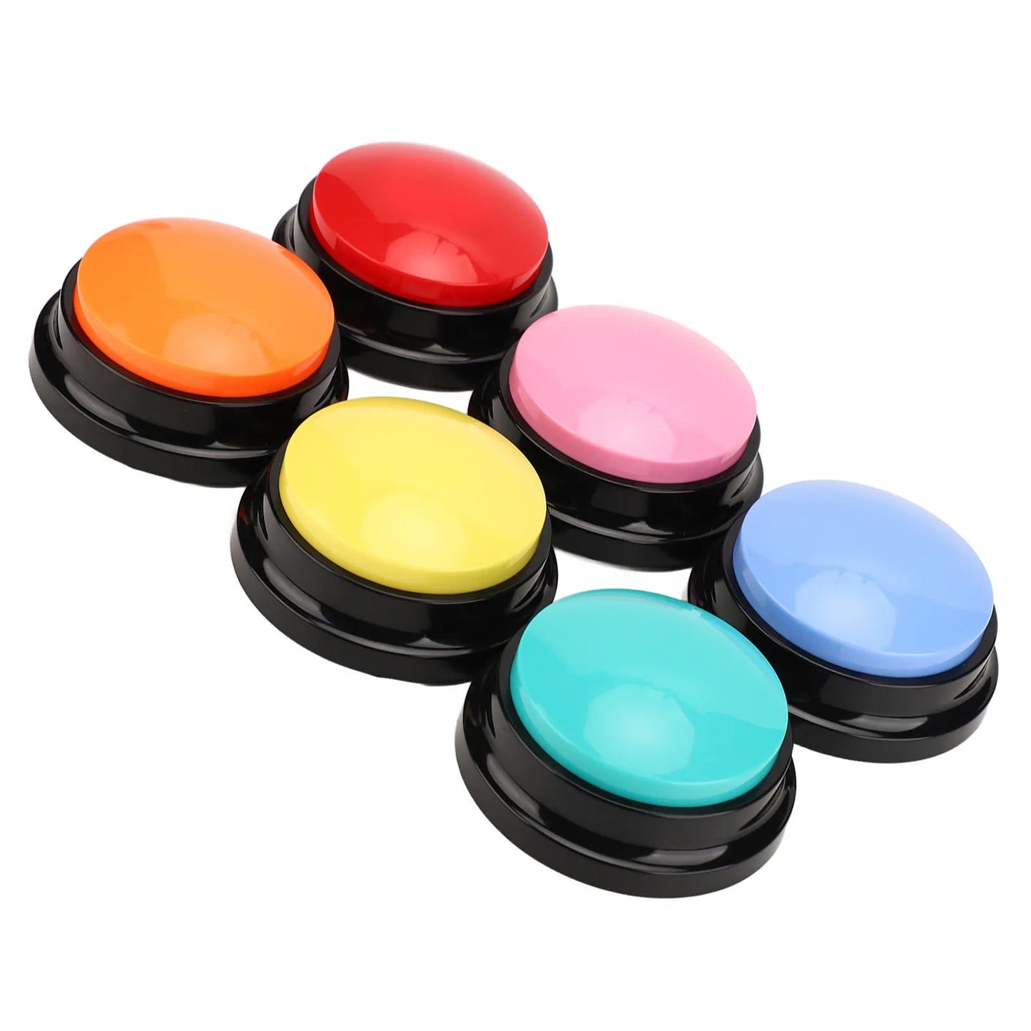 6pcs Dog Record Button Multifunction Portable 30 Seconds Record Talking Buttons for Cats Dogs Pets