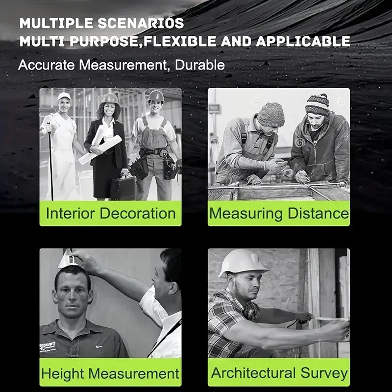 Cinta métrica de 7,5 M, regla métrica retráctil anticorrosión de acero inoxidable, herramienta de medición de carpintería de diseño hueco 