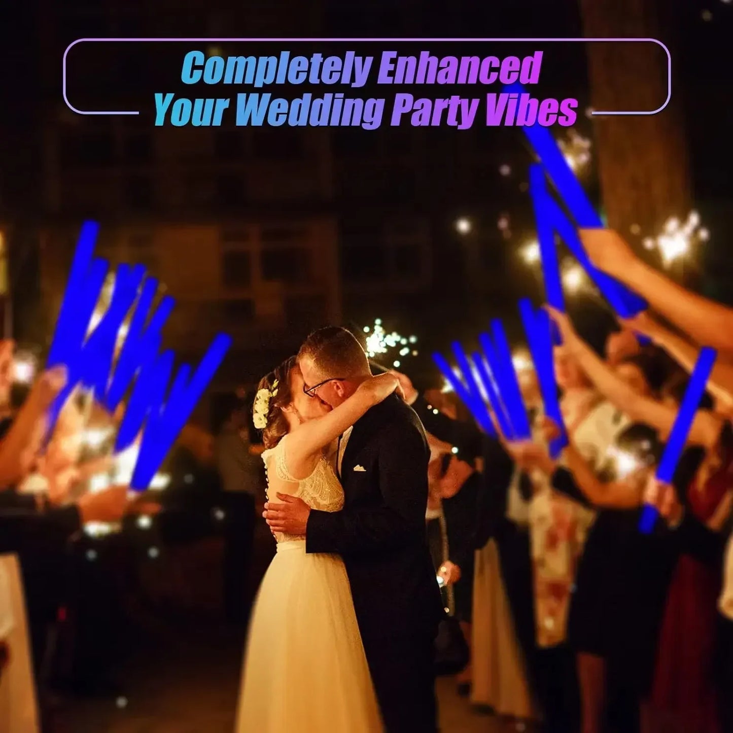 Multi Color Concert Favor Naked Rod Stick LED Light Up Foam Glow Sticks Party Supplies for Events Celebrations